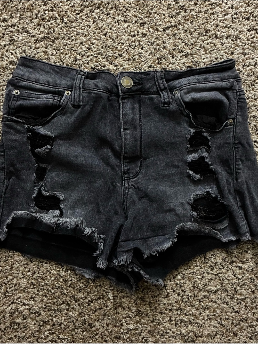High-Rise Denim Women's Shorts